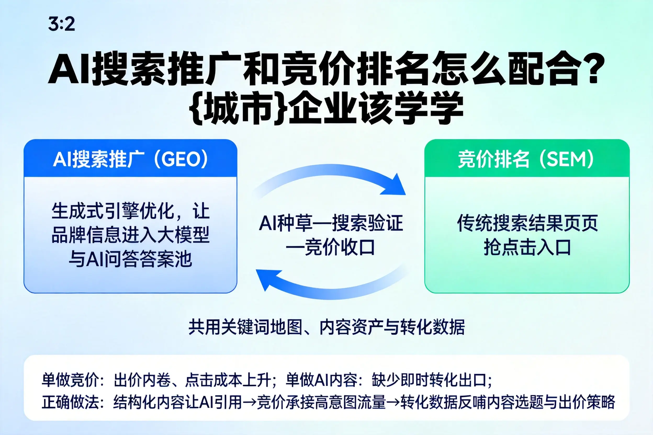 AI搜索推广和竞价排名怎么配合？德阳企业该学学