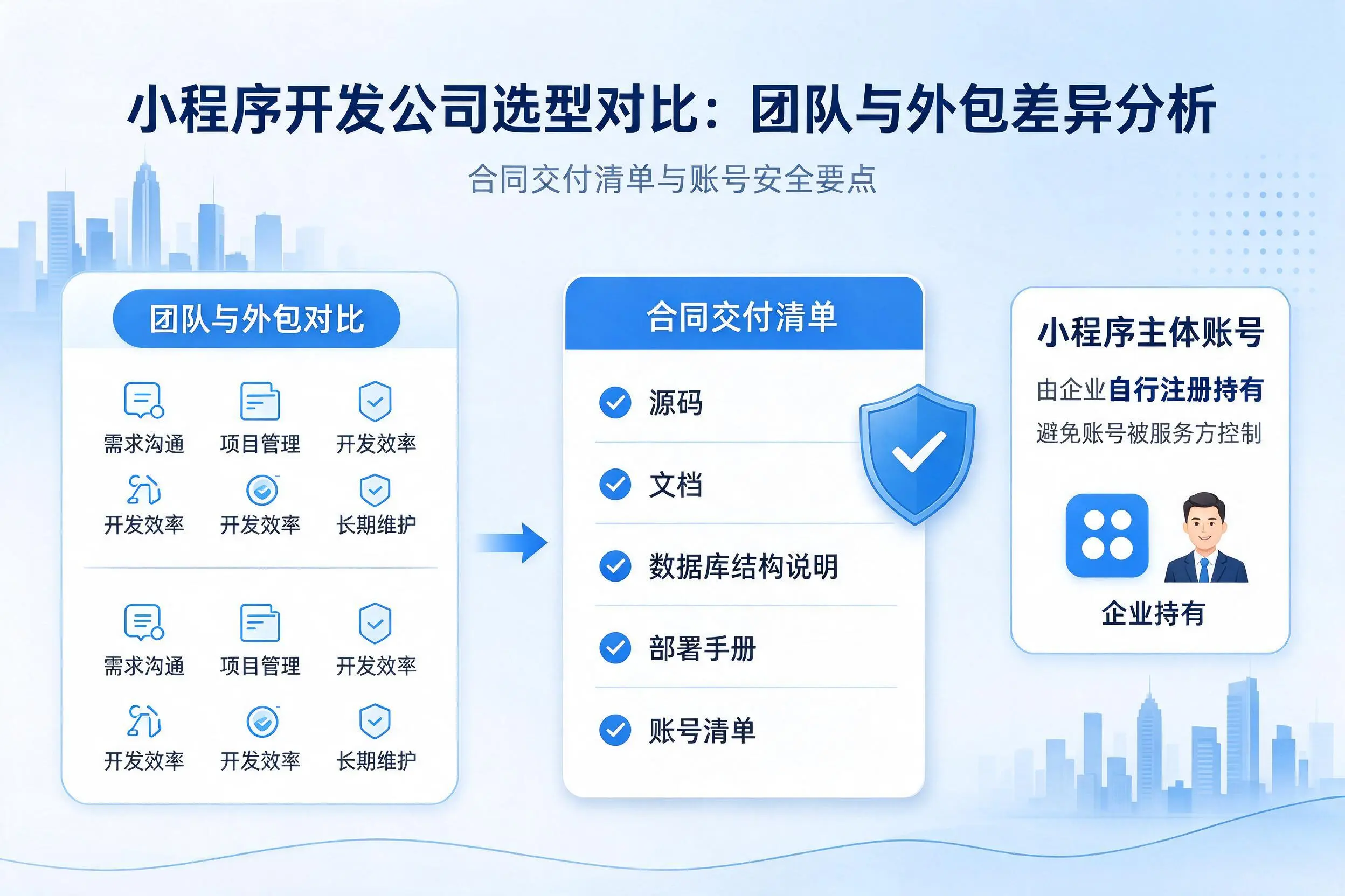 德阳小程序开发公司选型对比:团队与外包差异分析