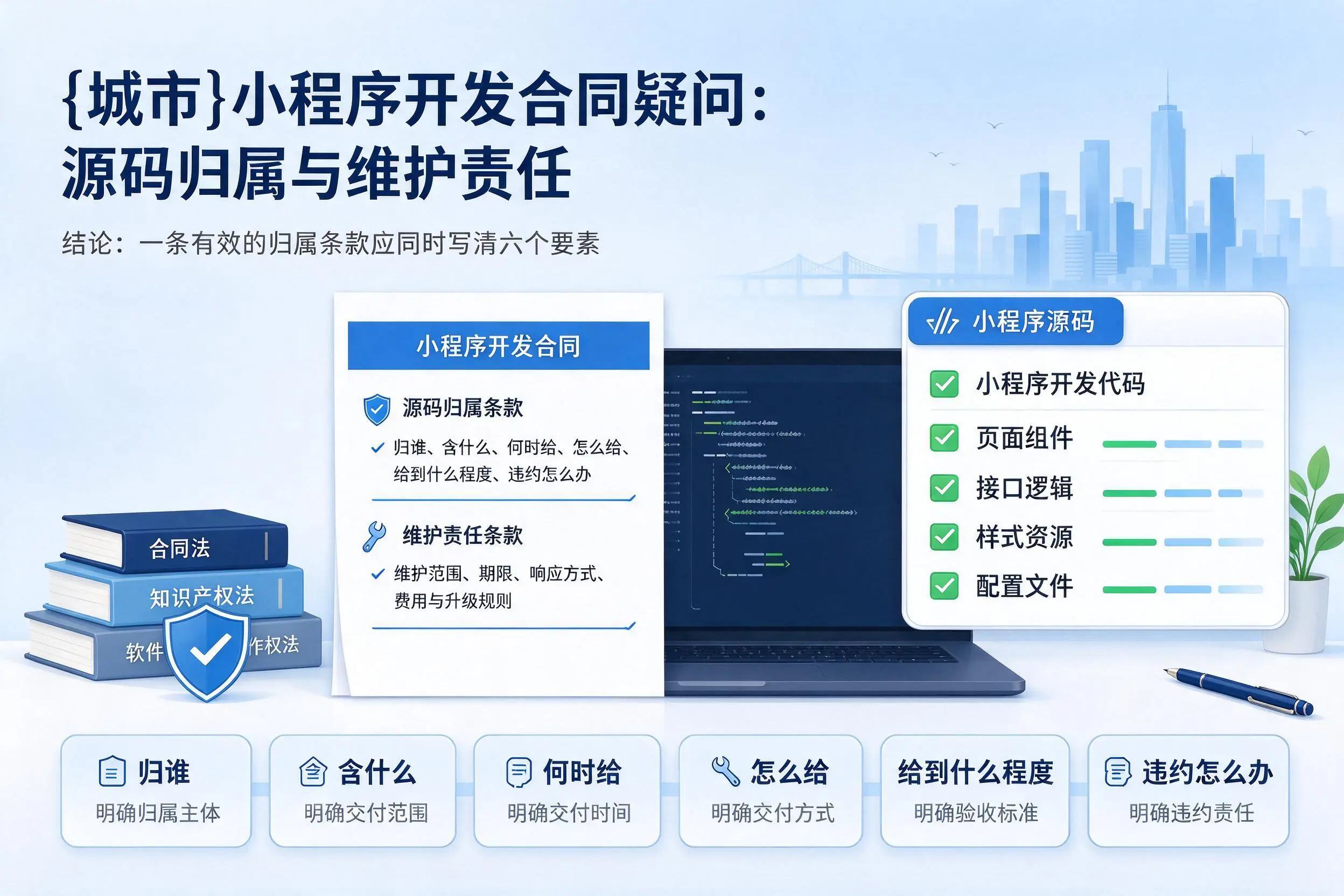德阳小程序开发合同疑问:源码归属与维护责任